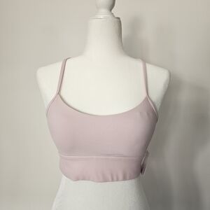 Lululemon Flow Y Longline Bra Nulu *Light Support, A-C Cups | size 8 | flush pin